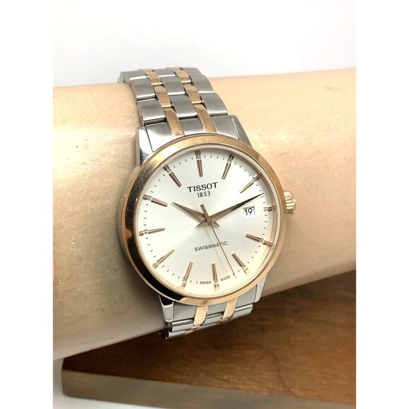 Tissot Swissmatic Men's Watch Swiss Automatic Rose Gold Silver T1294072203100 - Picture 11 of 14